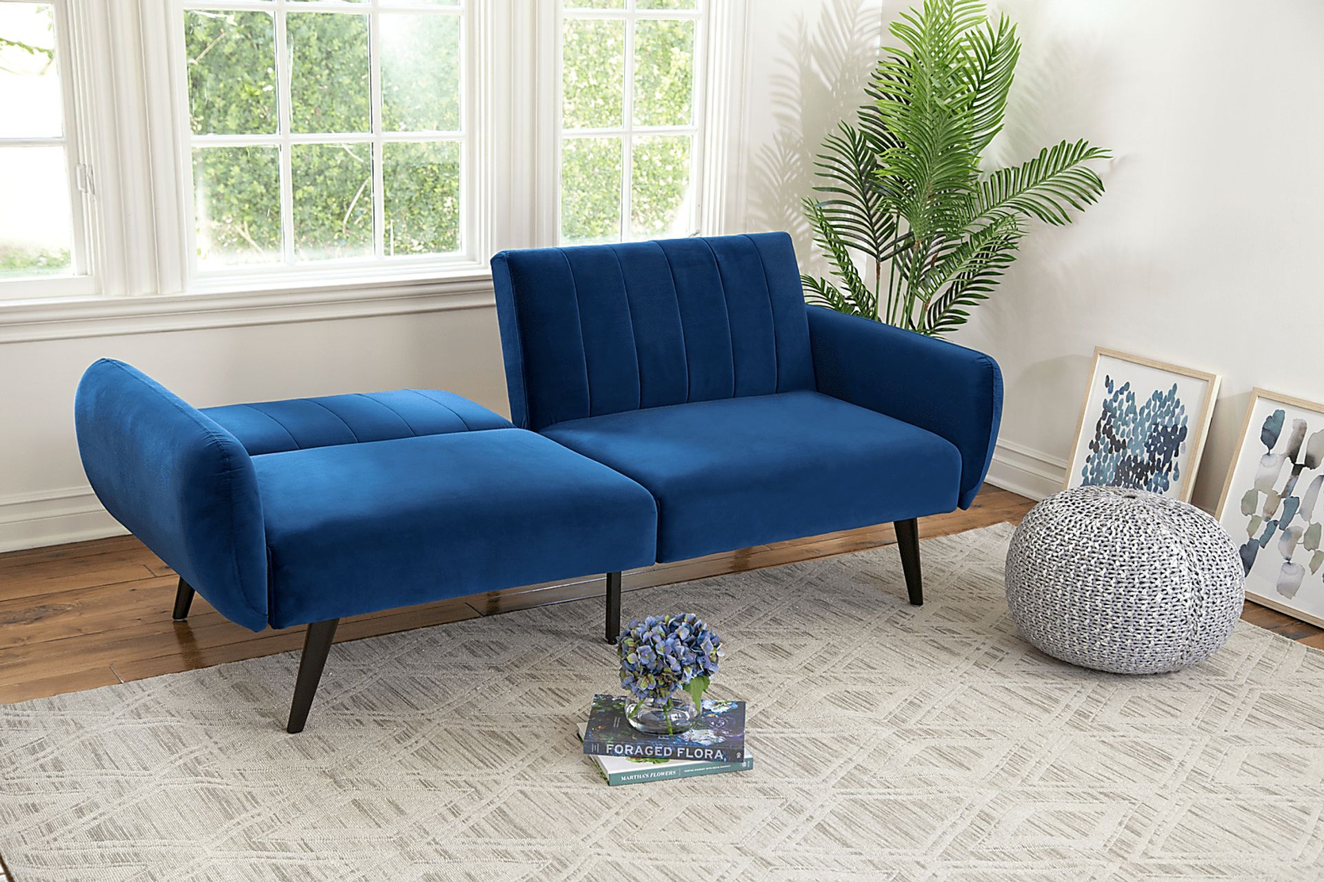 Dalessio Blue Futon - Image 3