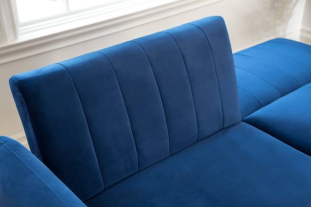 Dalessio Blue Futon - Thumbnail - Image 5