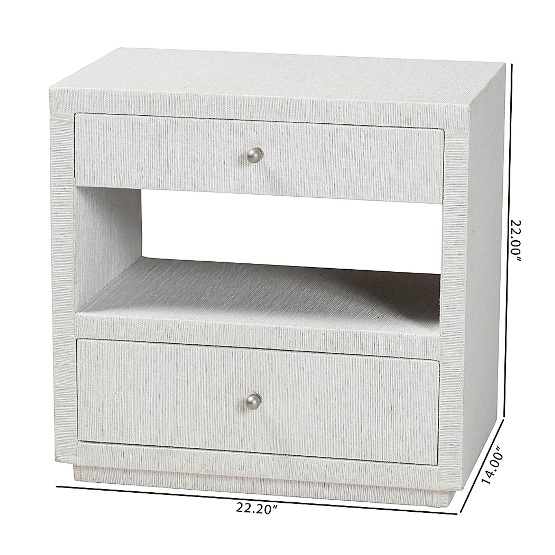 Dalid White Nightstand - Image 10