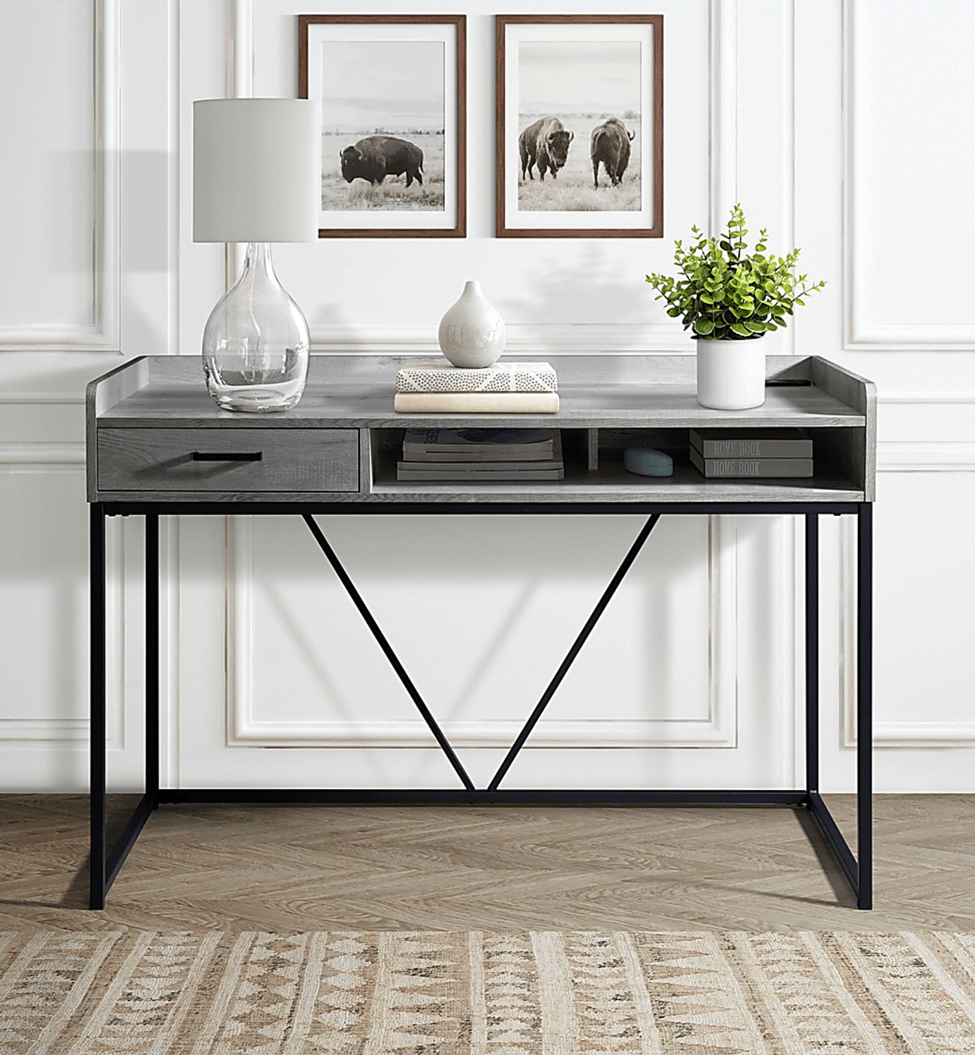 Dalisa Gray Desk - Image 9