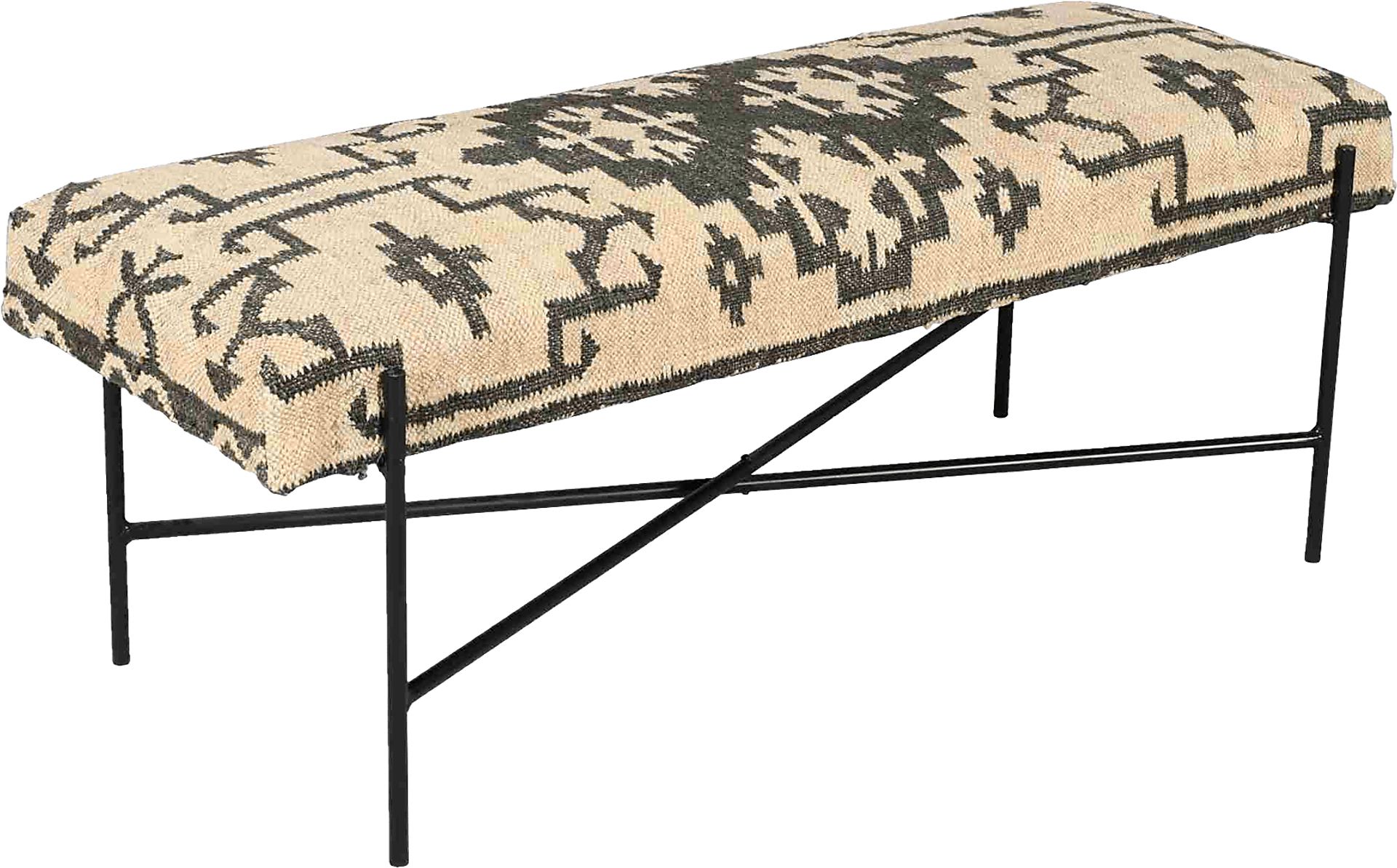 Dalkai Black Bench - Image 1