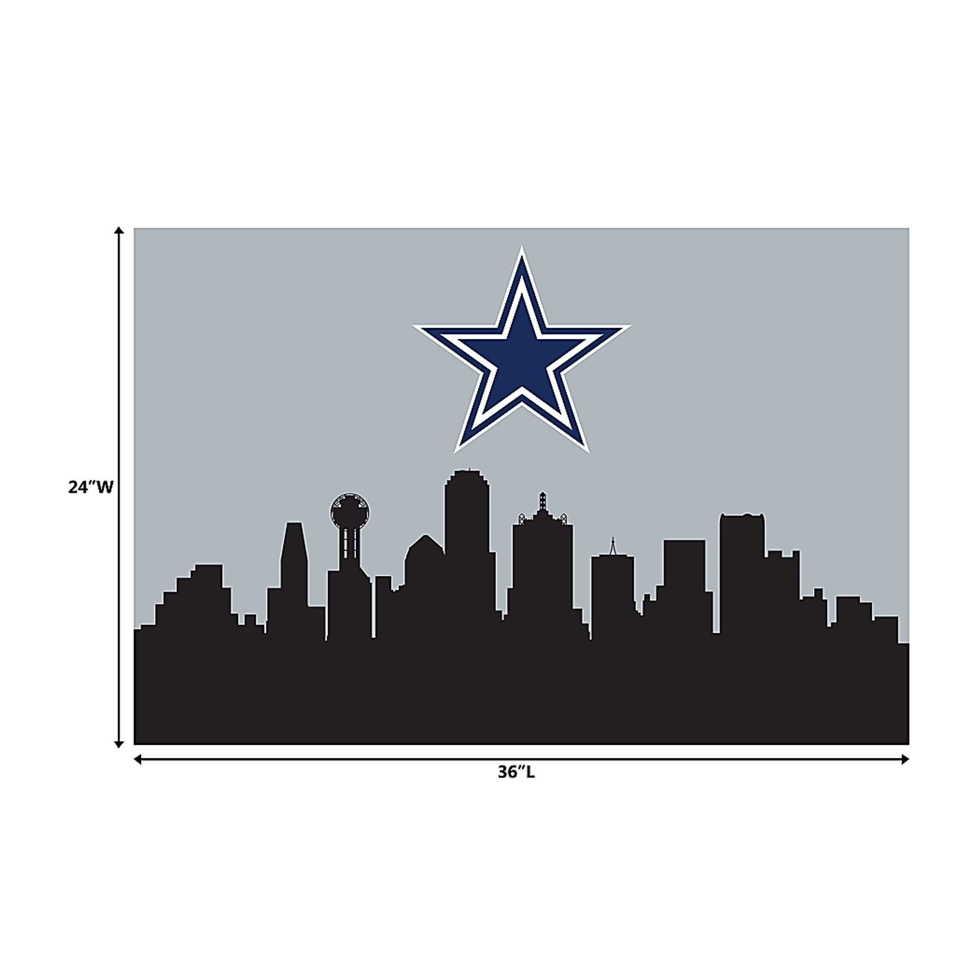 Dallas Cowboys 2' x 3' Machine Washable Rug - Image 3