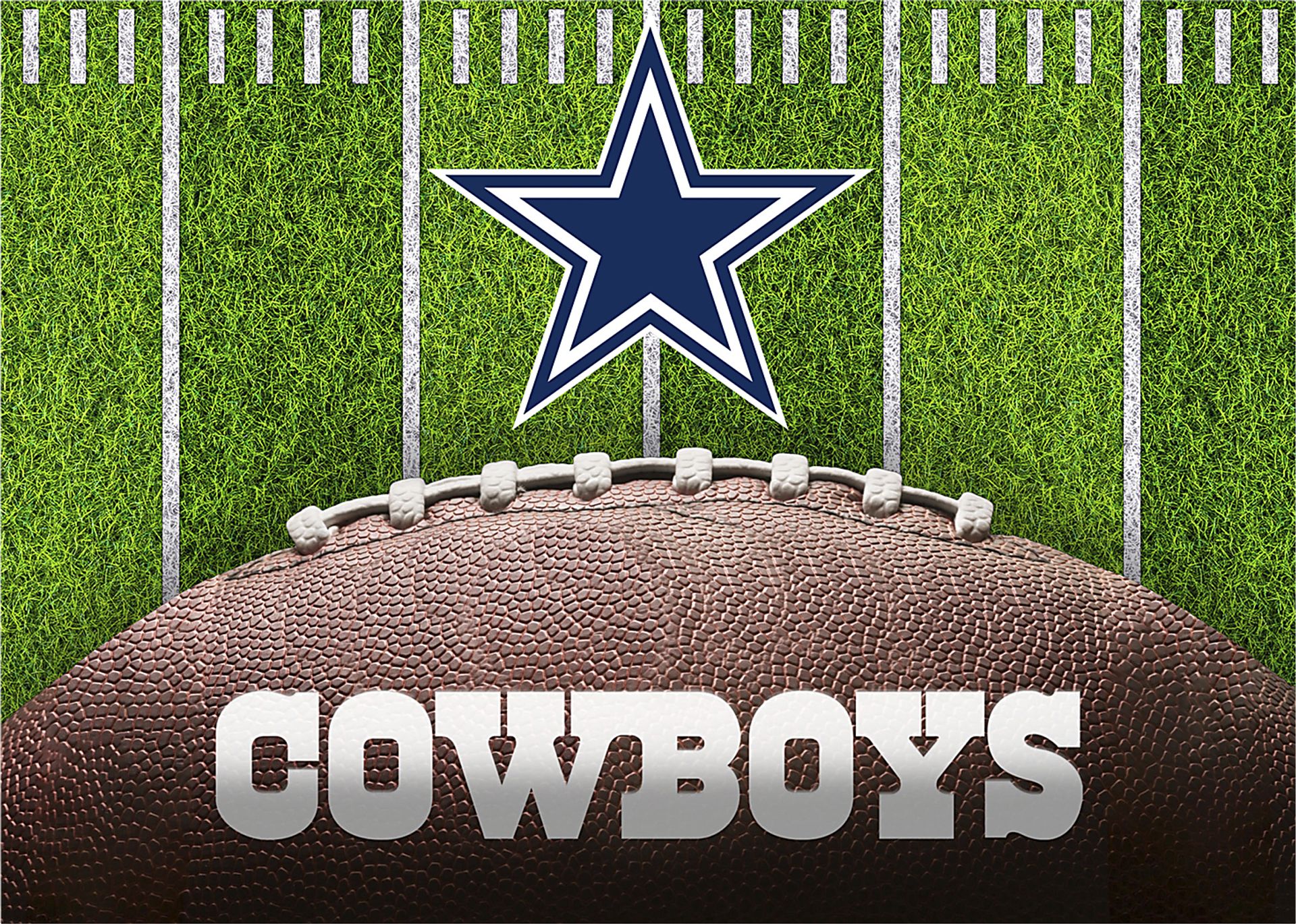 Dallas Cowboys 5' x 7' Machine Washable Rug - Image 1