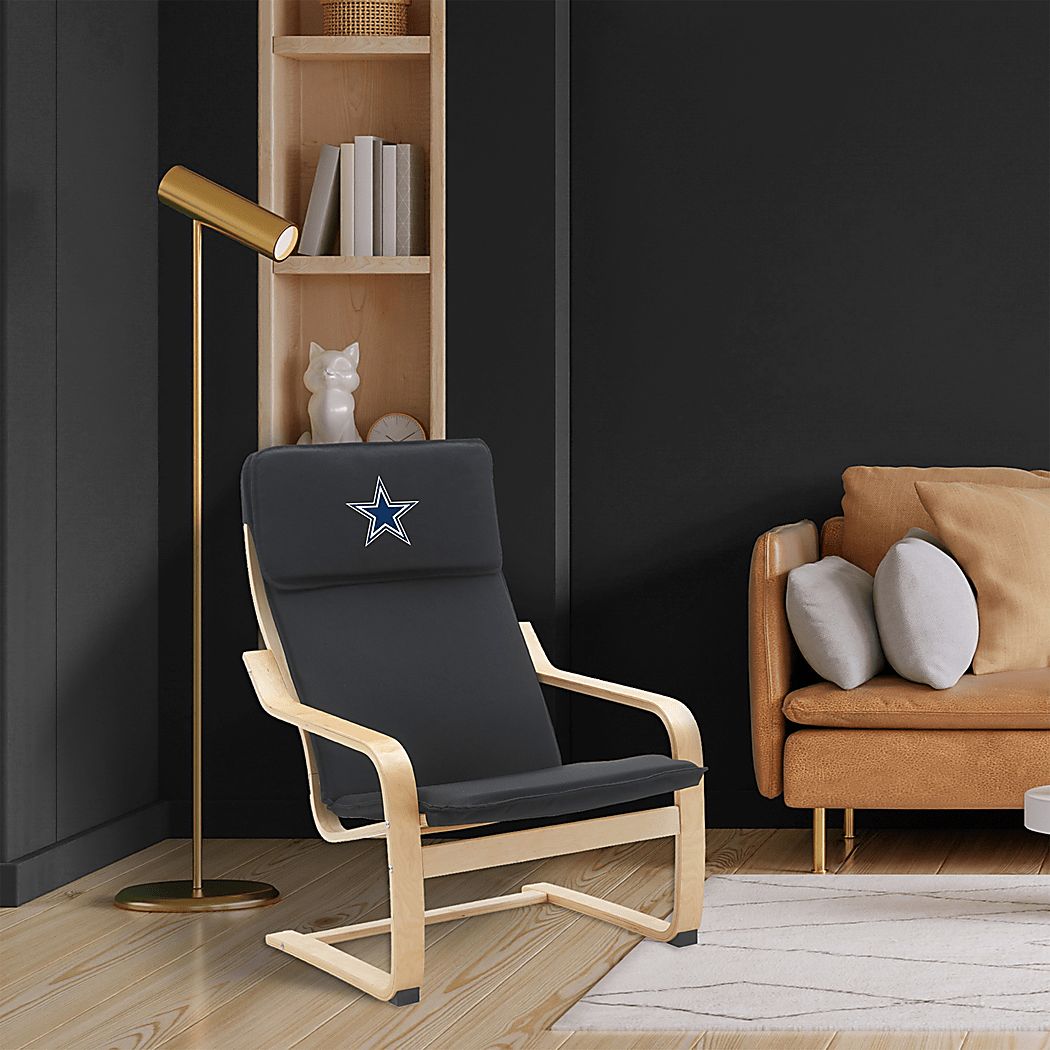 Dallas Cowboys Black Accent Chair