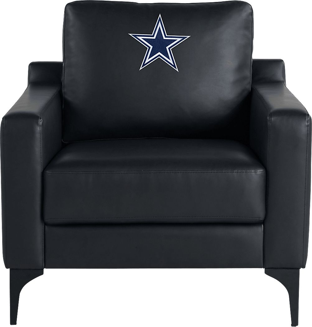 Dallas Cowboys Black Accent Chair - Thumbnail 2