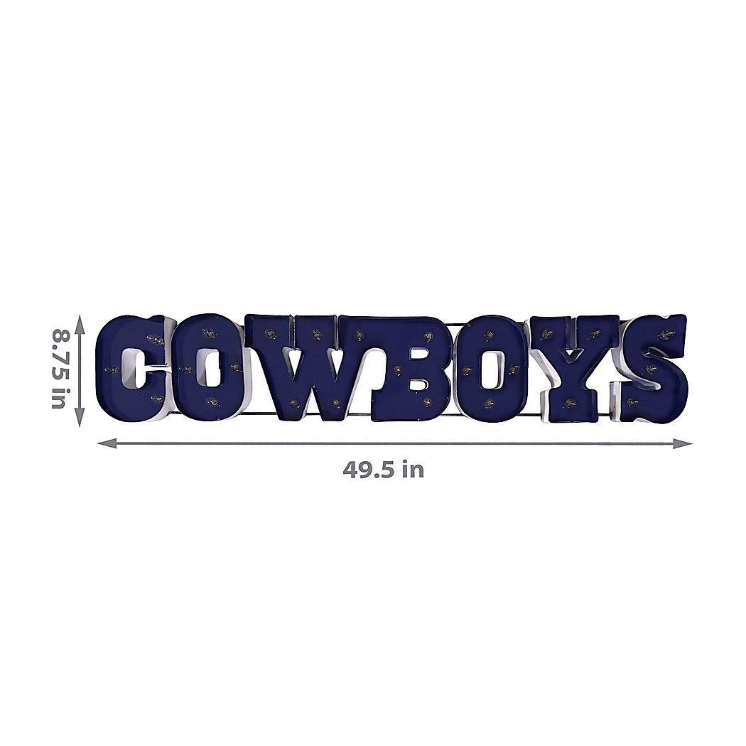 Dallas Cowboys Blue Metal Wall Decor - Thumbnail 3