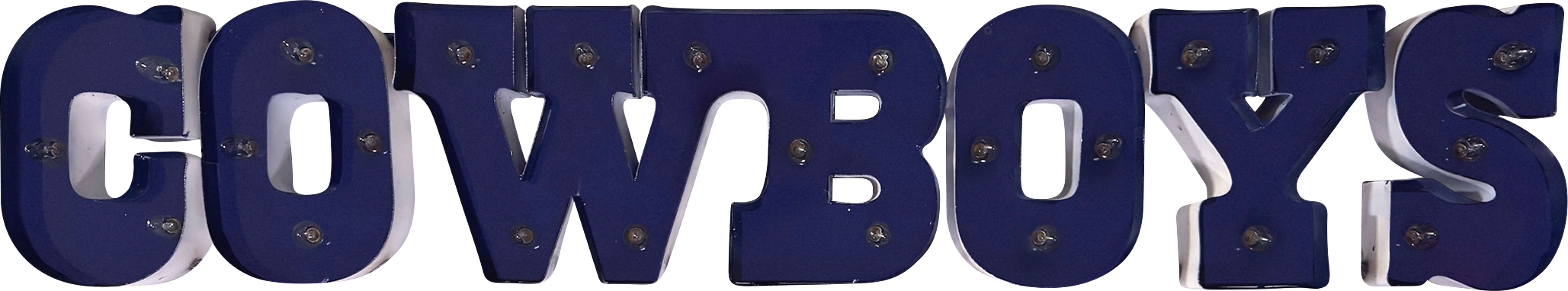 Dallas Cowboys Blue Metal Wall Decor - Thumbnail 2