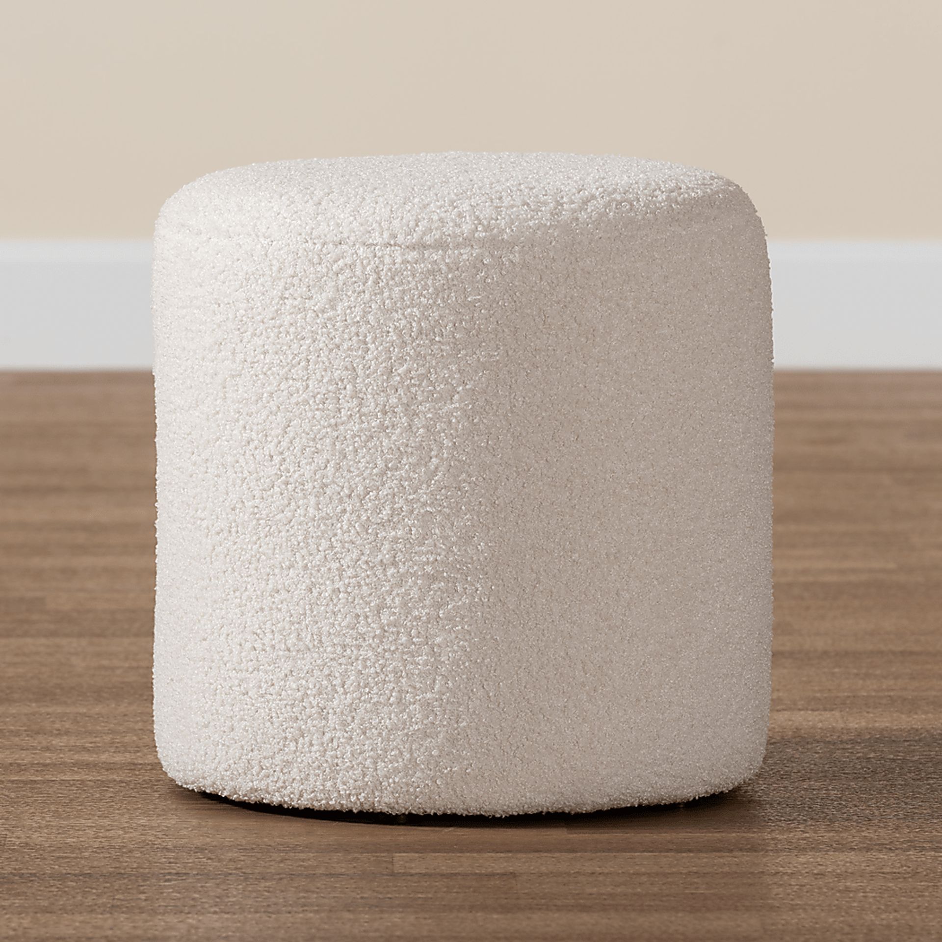 Dallyon Ivory Ottoman - Image 4