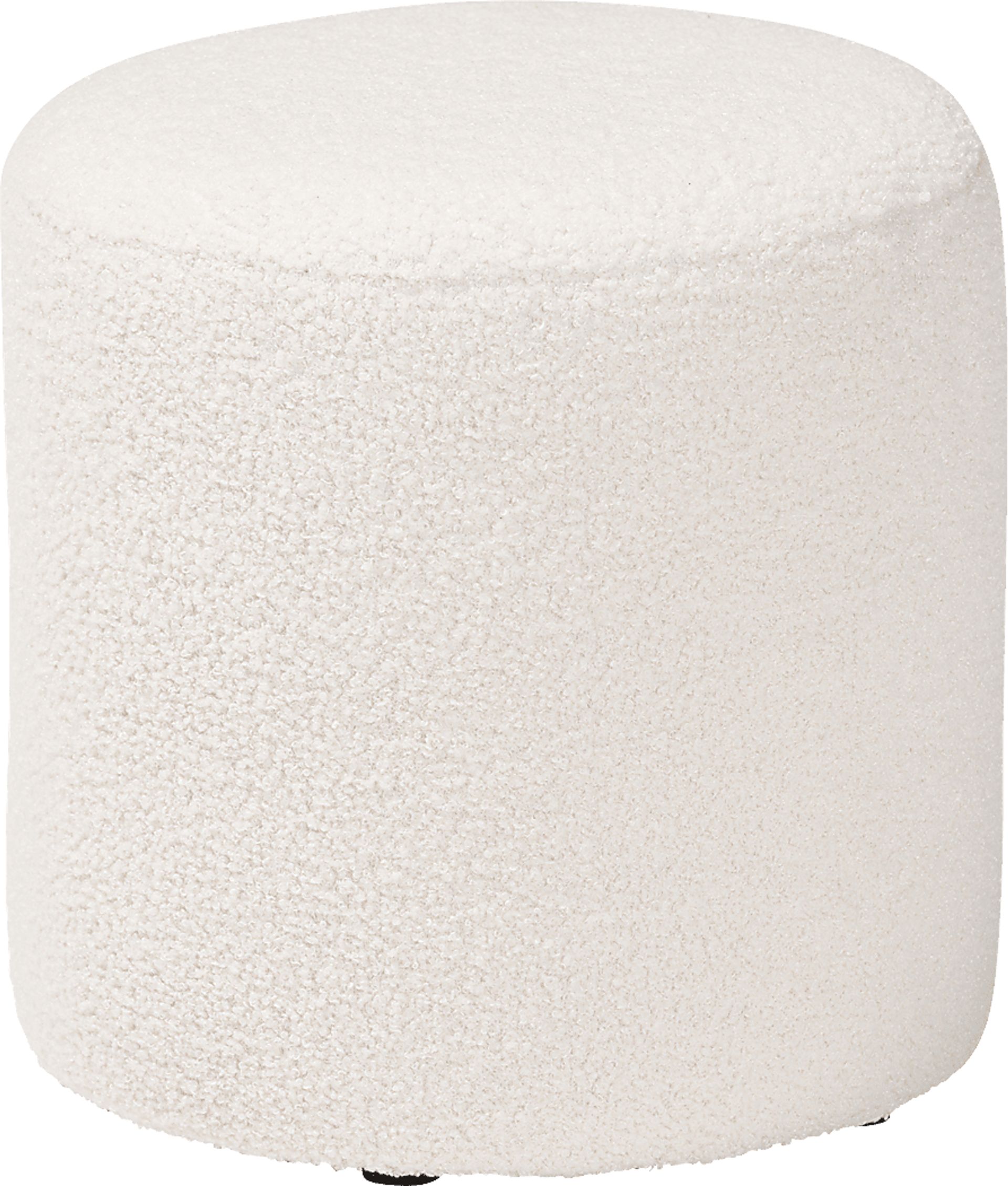 Dallyon Ivory Ottoman - Image 1