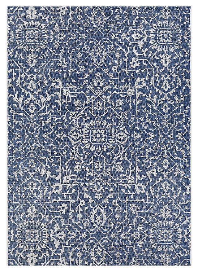 Dalmally Navy 7'6 x 10'9 Indoor/Outdoor Rug - Thumbnail - Image 1