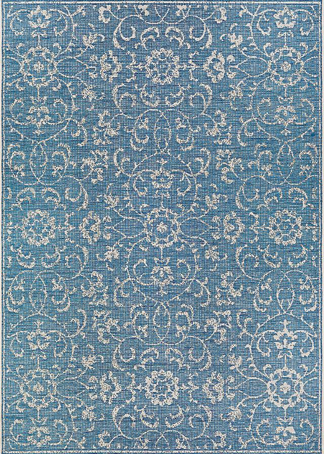 Dalmally Turquoise 5'10 x 9'2 Indoor/Outdoor Rug - Thumbnail - Image 1