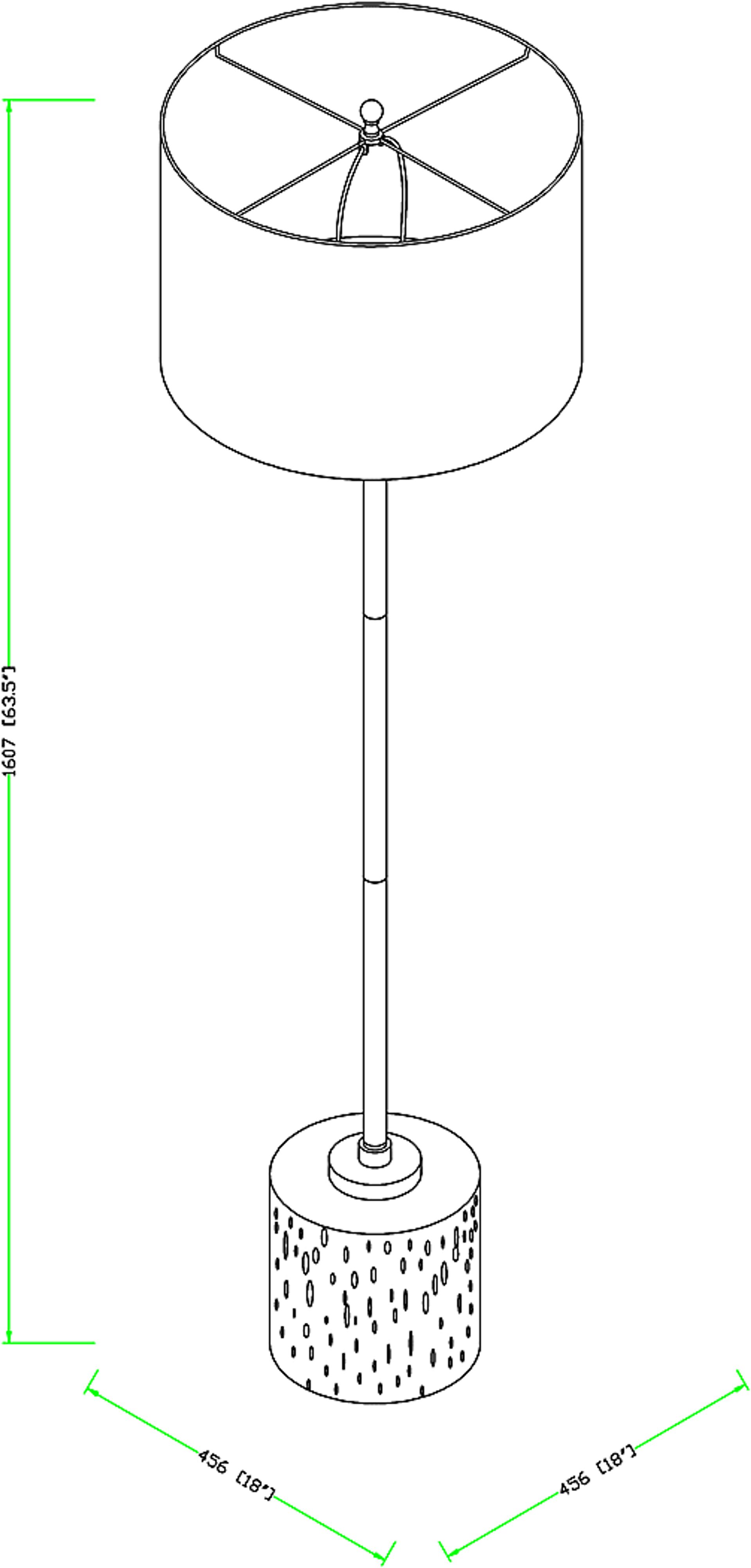 Dalroy Bay Gray Floor Lamp - Image 5