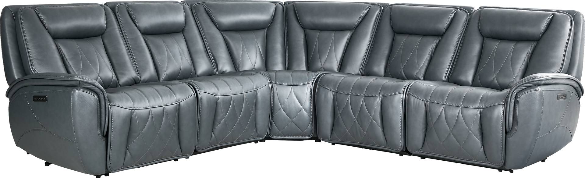 5 pc triple power reclining sectional