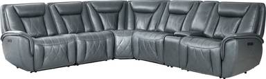 6 pc triple power reclining sectional