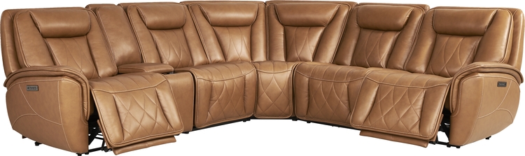 6 pc triple power reclining sectional