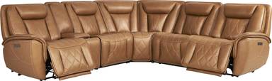 6 pc triple power reclining sectional