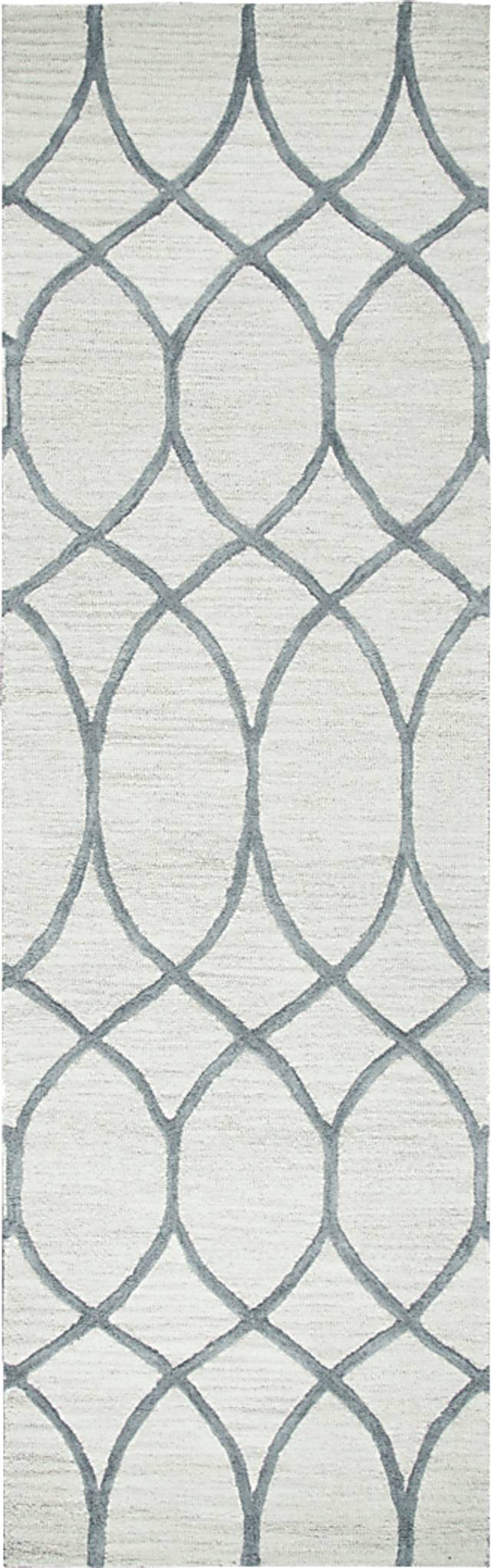 Dalvin Gray 2'6 x 10' Runner Rug - Thumbnail - Image 1