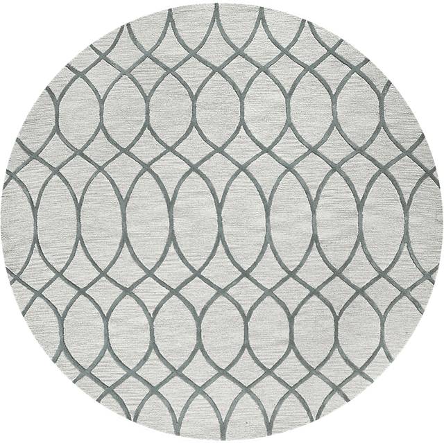 Dalvin Gray 8' Round Rug - Thumbnail - Image 1