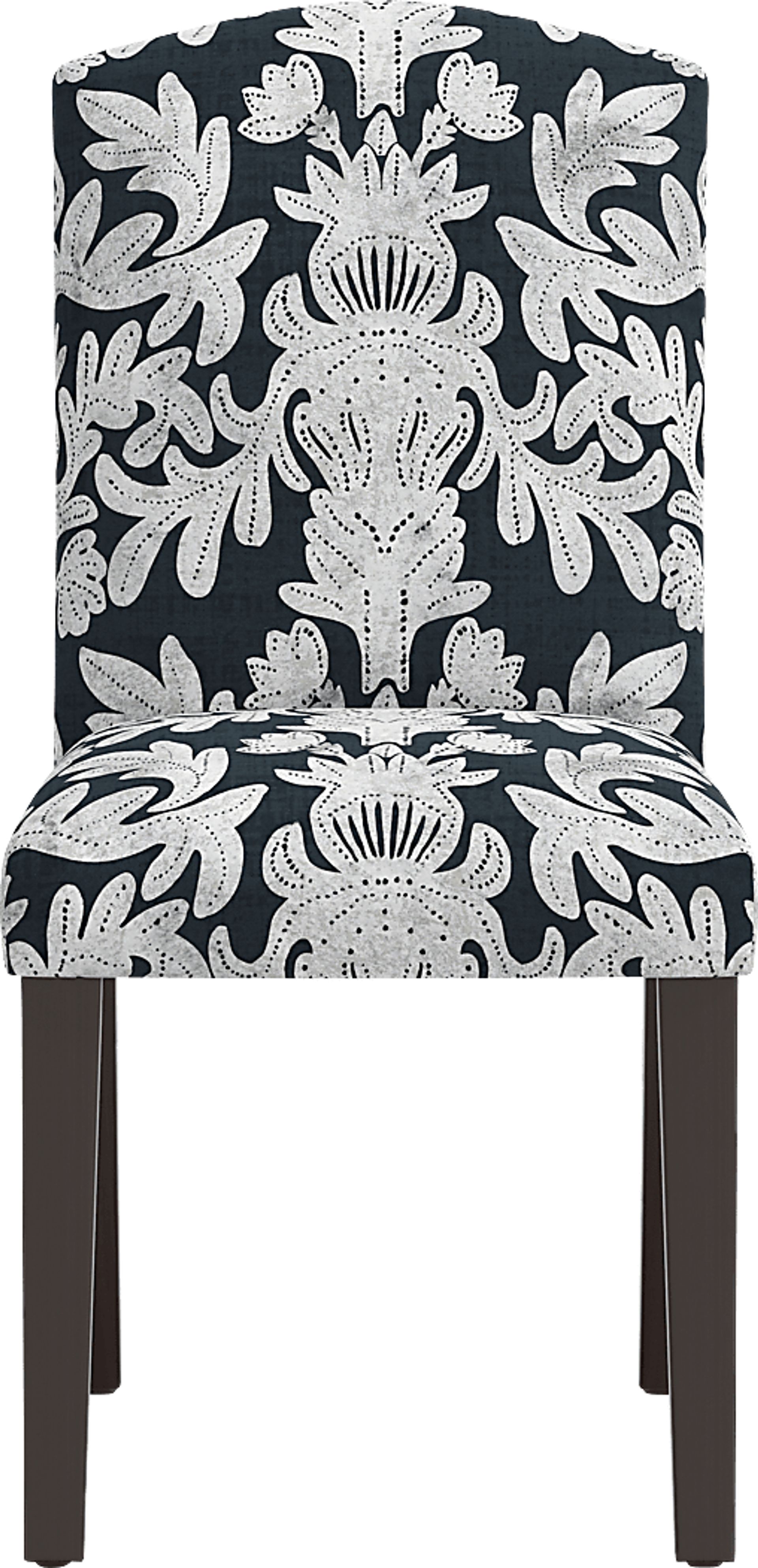 Dalzell Dark Blue Side Chair - Image 2