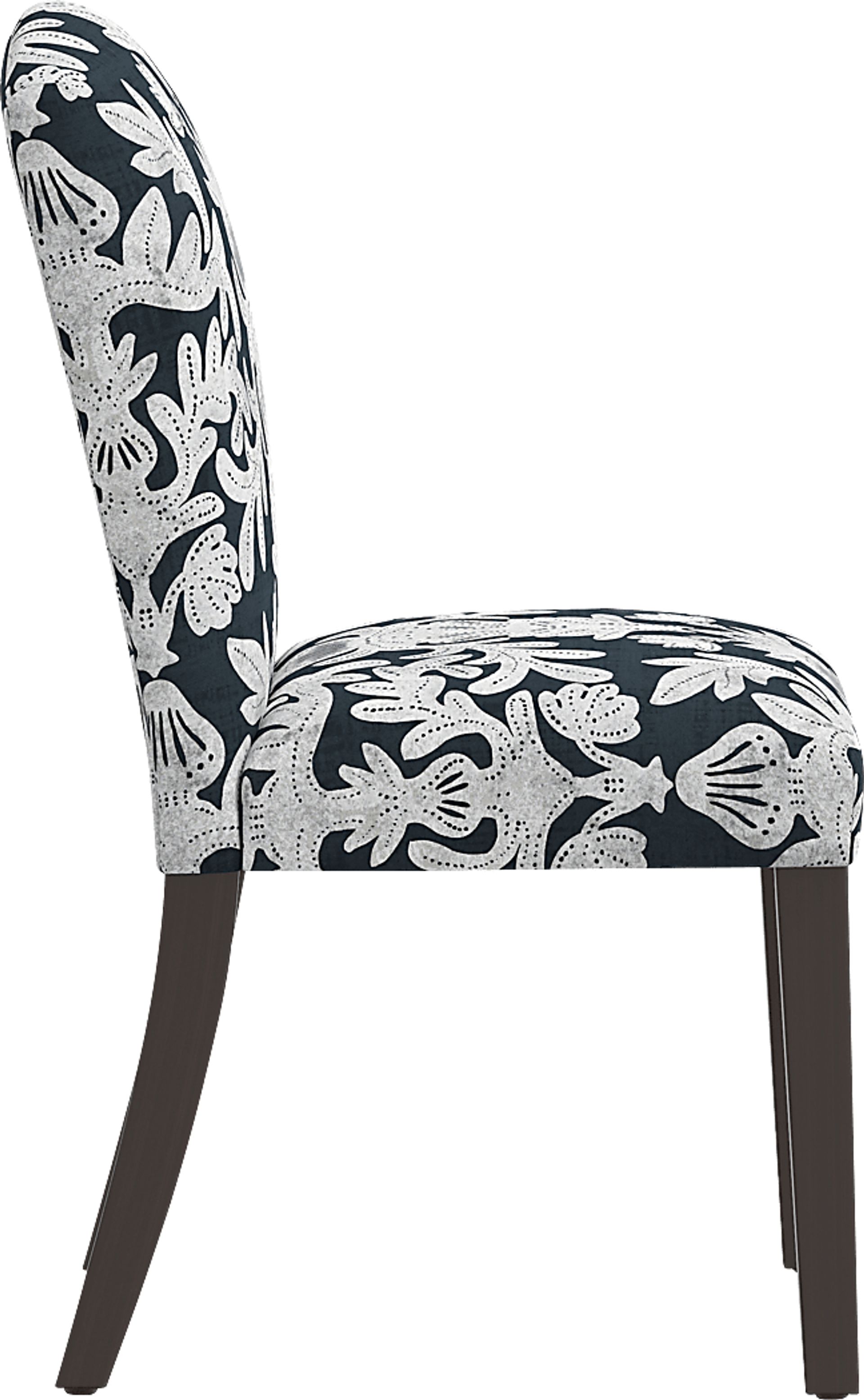 Dalzell Dark Blue Side Chair - Image 3