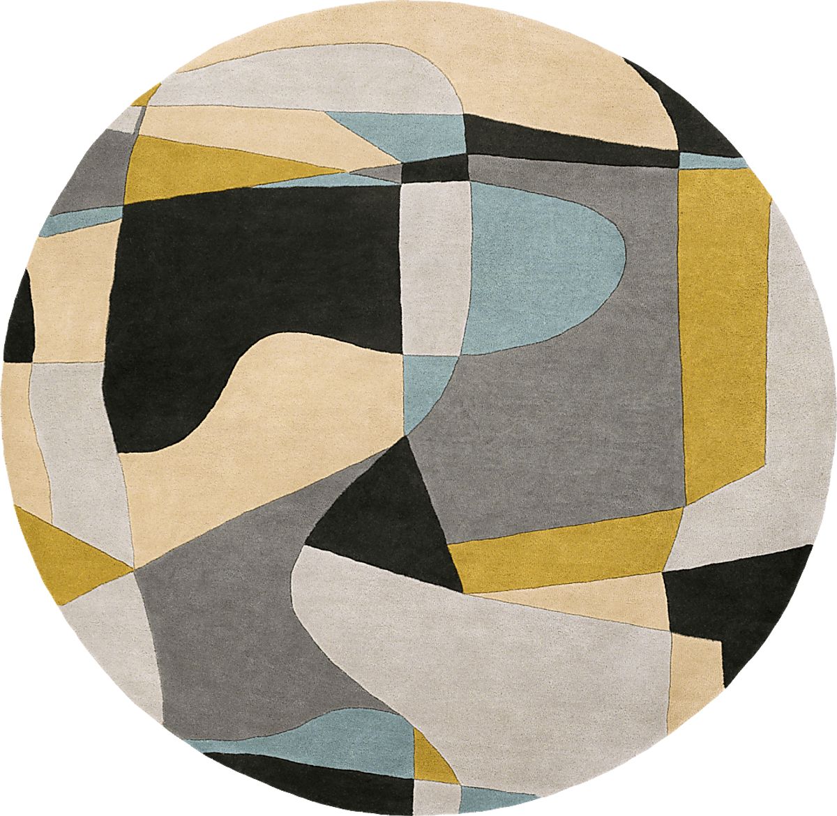 Damali Olive 8' Round Rug Rooms To Go