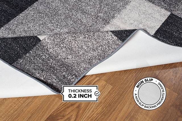 Damalis Gray 5'3 x 7'3 Rug - Thumbnail - Image 2