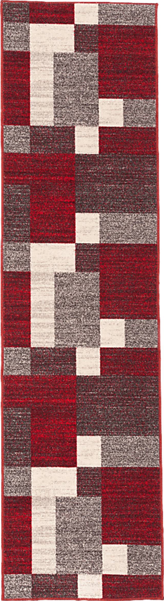 Damalis Red 2' x 7' Runner Rug - Thumbnail - Image 1
