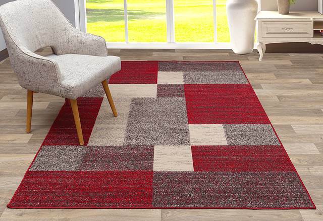 Damalis Red 5'3 x 7'3 Rug - Thumbnail - Image 3