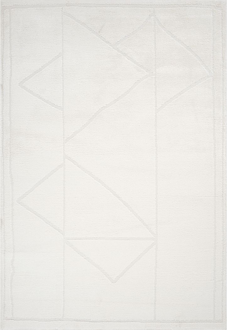 Damaray Ivory 5'3 x 7'6 Rug
