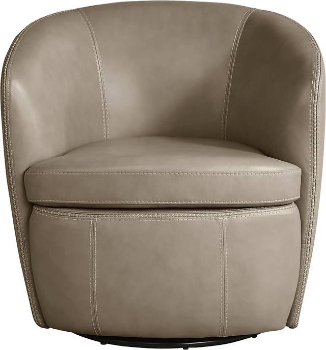 Damascus Stone Leather Swivel Chair - Thumbnail - Image 2