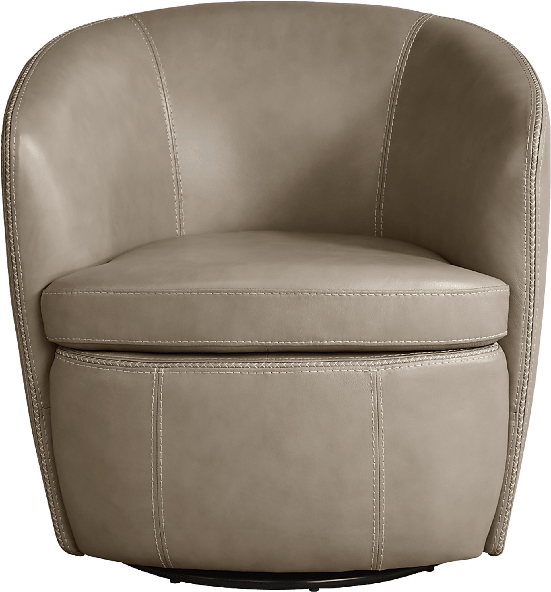 Damascus Stone Leather Swivel Chair - Image 2