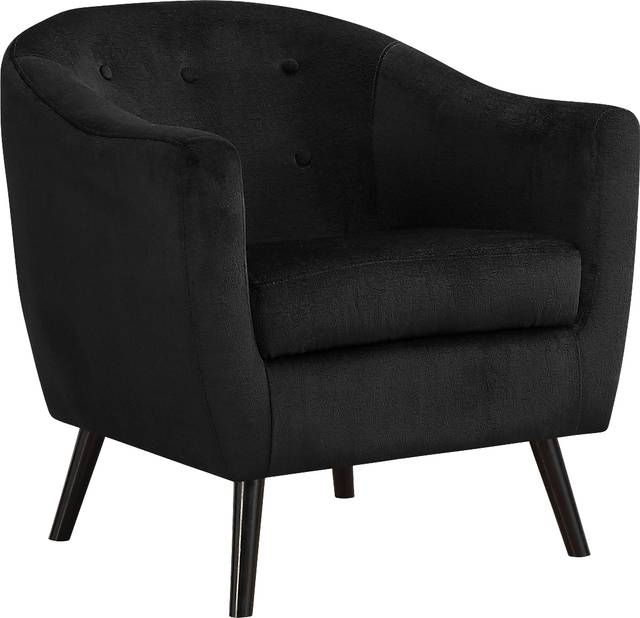 Dameron Black Accent Chair - Thumbnail - Image 1
