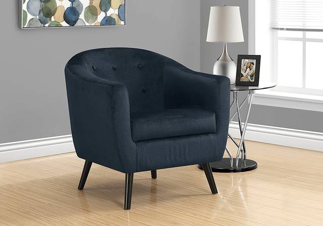 Dameron Blue Accent Chair - Thumbnail - Image 2