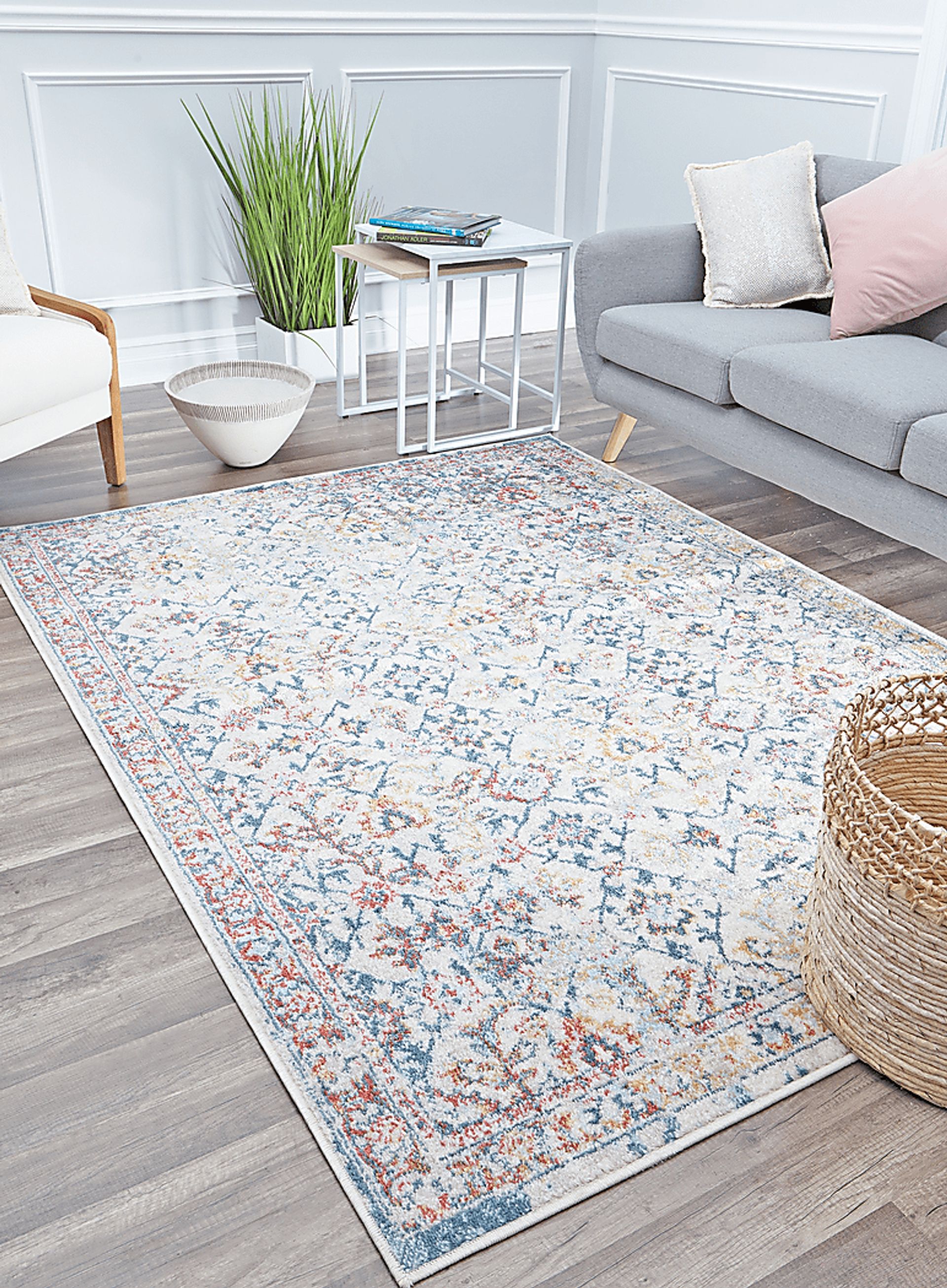 Damini White 5' x 7' Rug - Image 2
