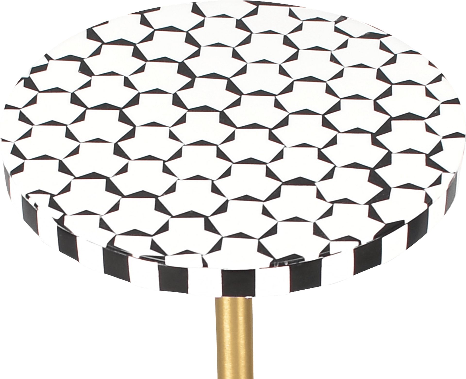 Damiron White/Black Accent Table - Image 6