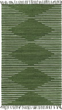 Damone Green 5'1 x 8' Rug