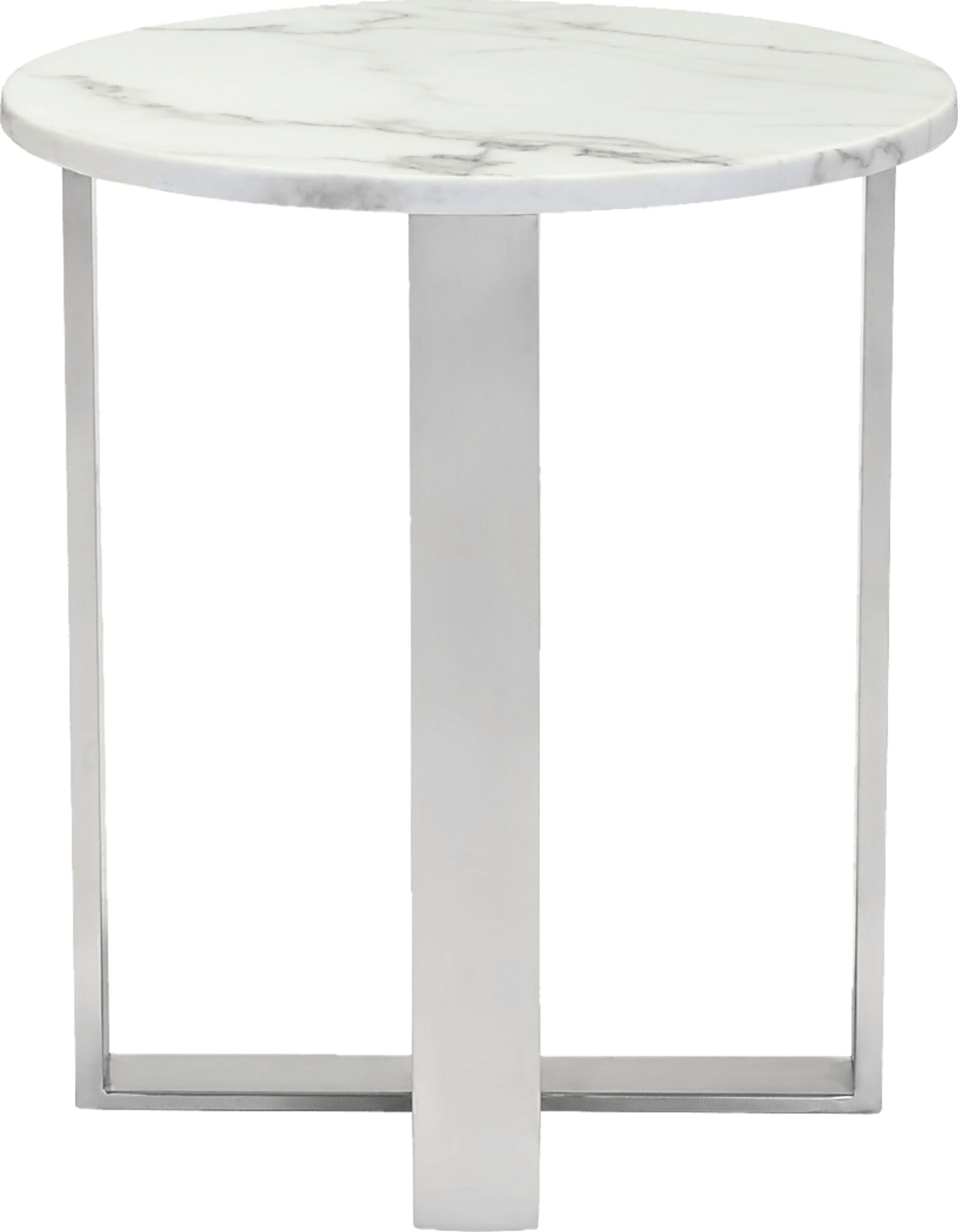 Dampezo White Accent Table - Image 2