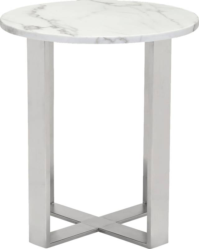 Dampezo White Accent Table - Thumbnail - Image 3