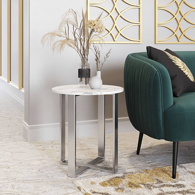 Dampezo White Accent Table - Thumbnail - Image 5