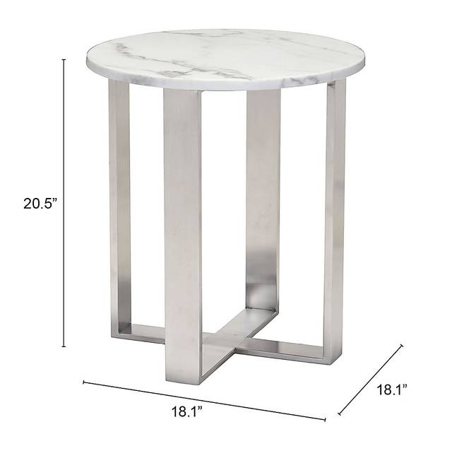 Dampezo White Accent Table - Thumbnail - Image 7