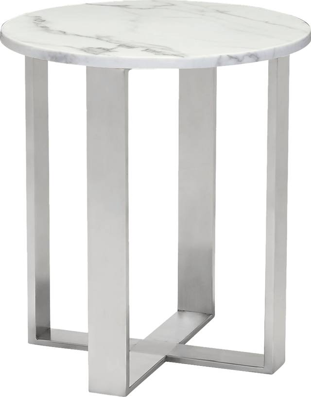 Dampezo White Accent Table - Thumbnail - Image 1