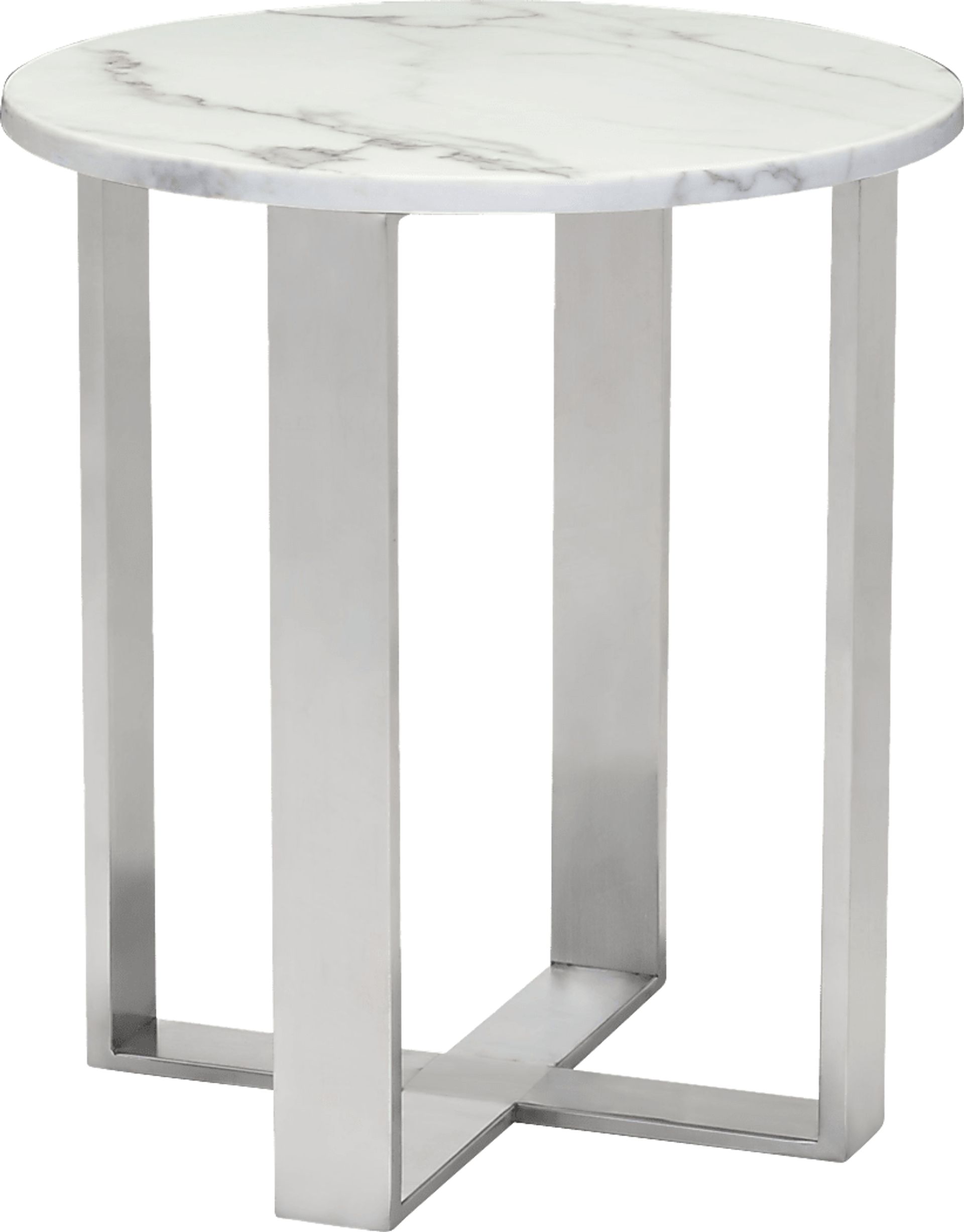 Dampezo White Accent Table - Image 1