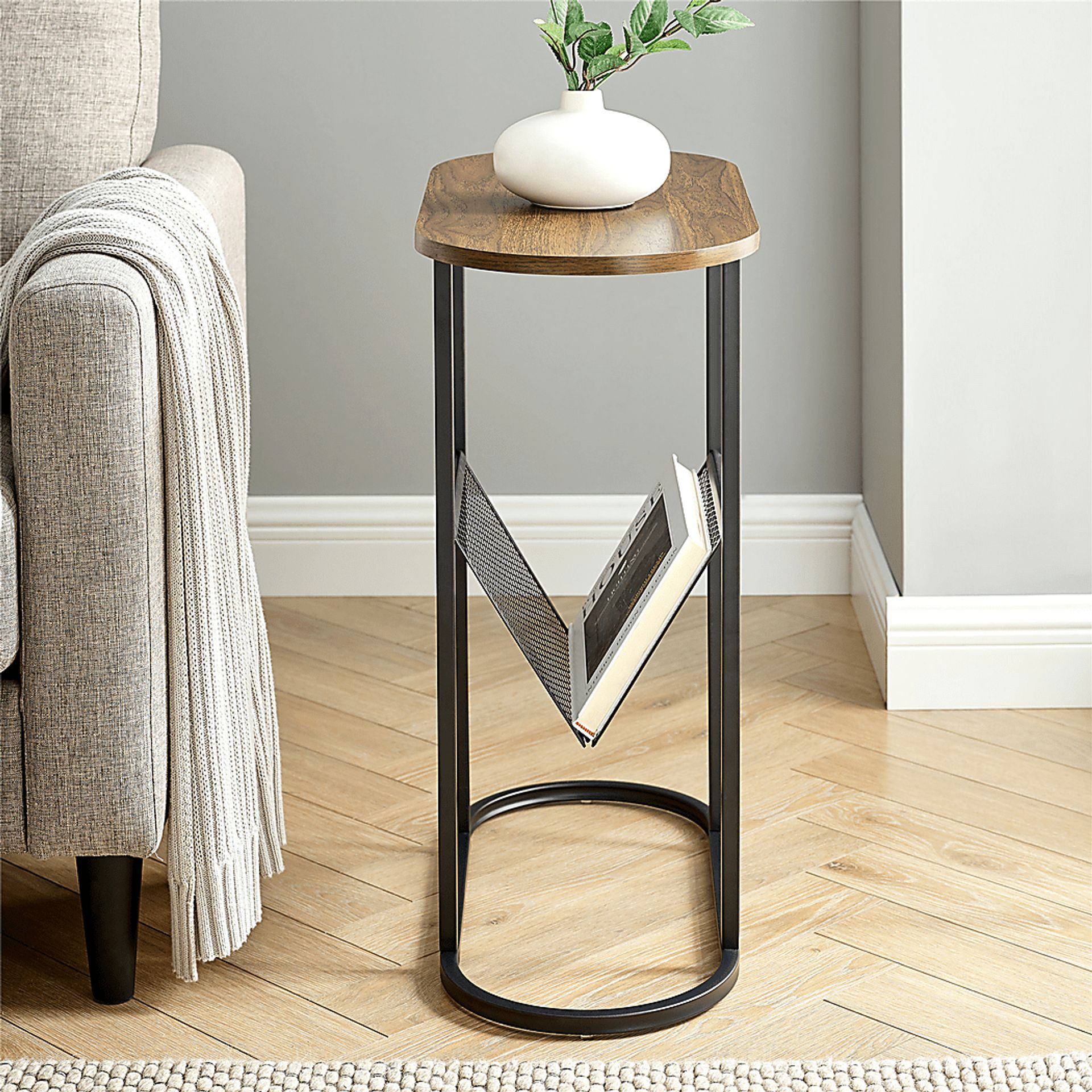 Damrell Walnut End Table - Image 4