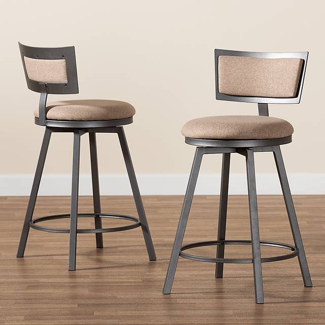 Damson Brown Counter Height Stool, Set of 2 - Thumbnail - Image 7