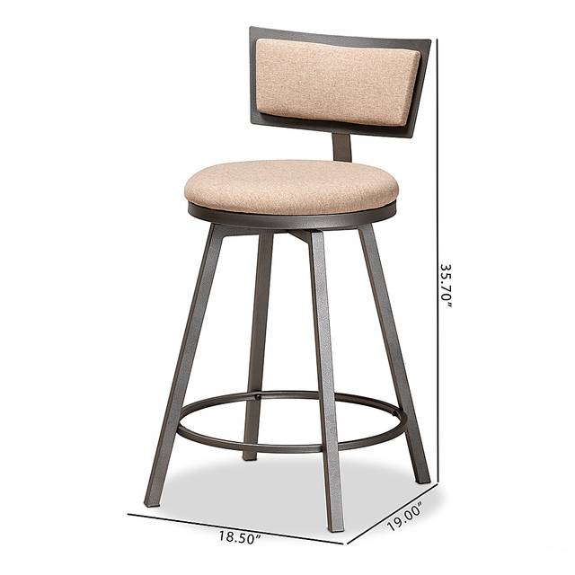 Damson Brown Counter Height Stool, Set of 2 - Thumbnail - Image 8