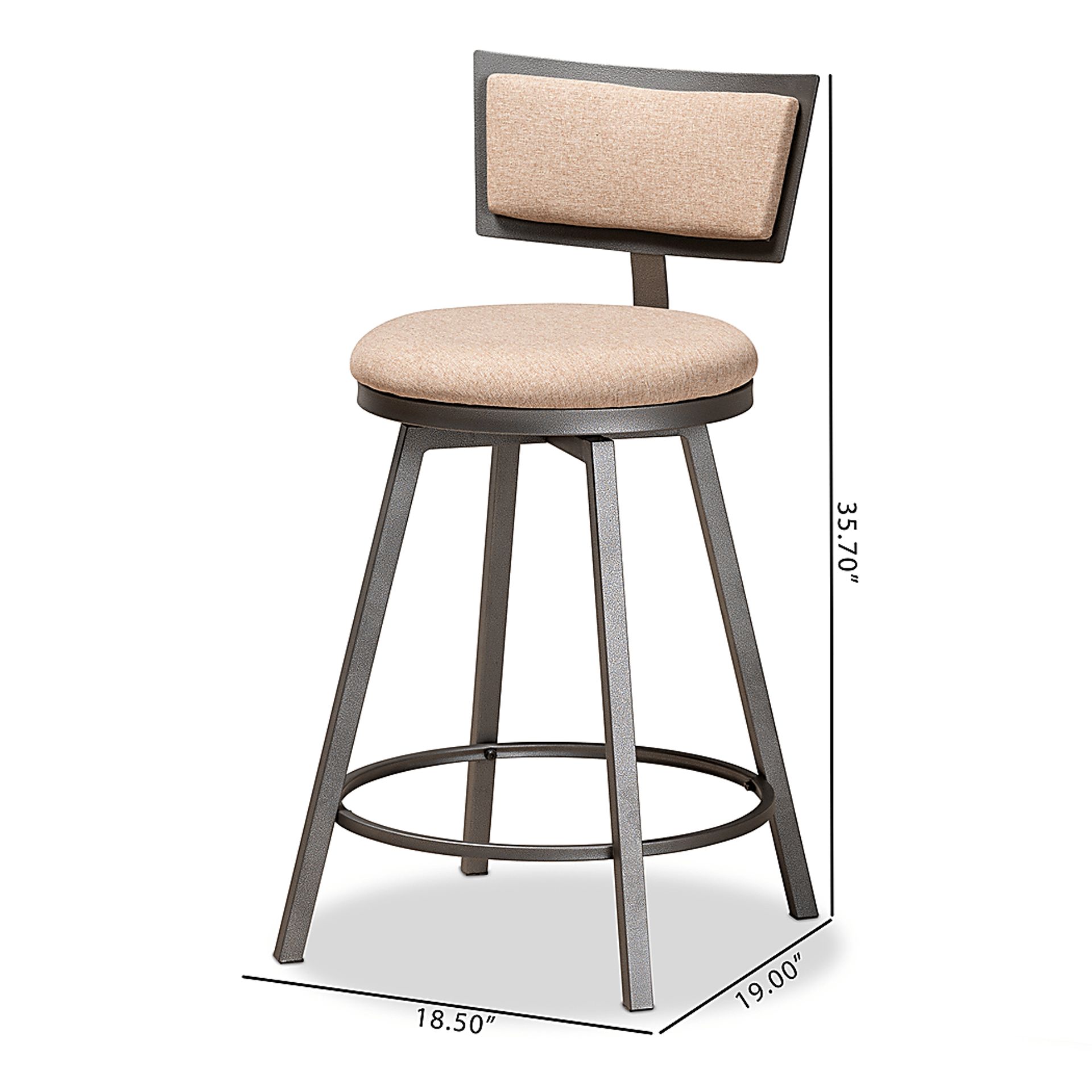Damson Brown Counter Height Stool, Set of 2 - Image 8