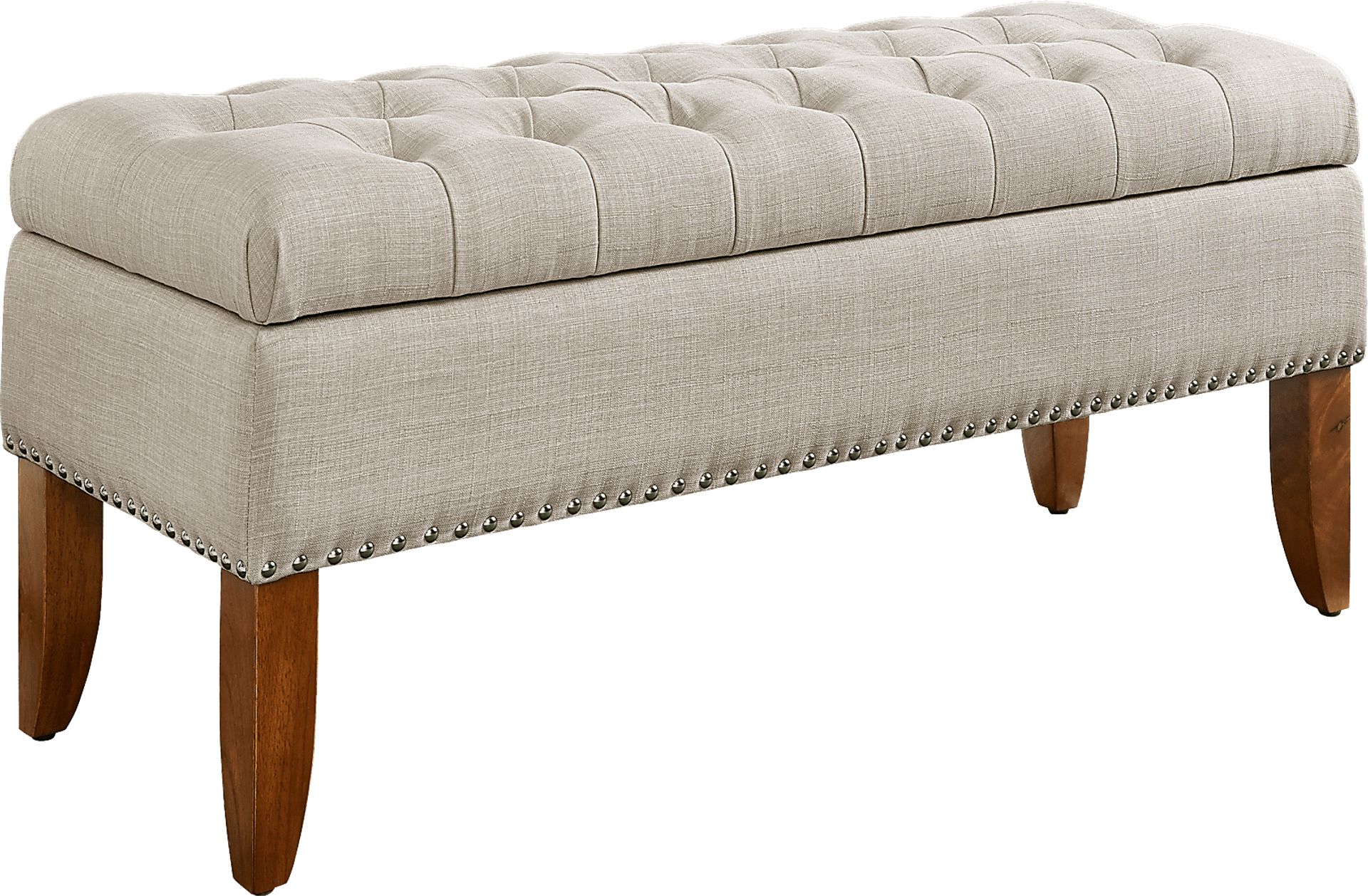 Dana Beige Storage Bench - Image 1