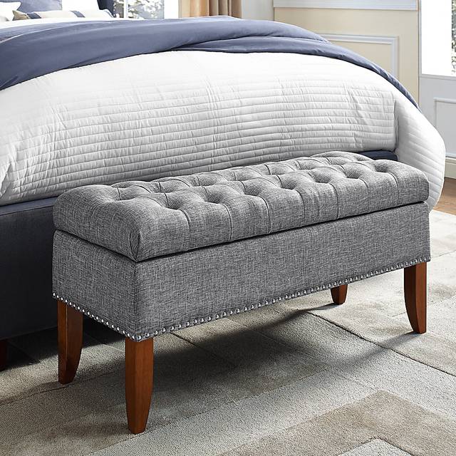 Dana Gray Storage Bench - Thumbnail - Image 2