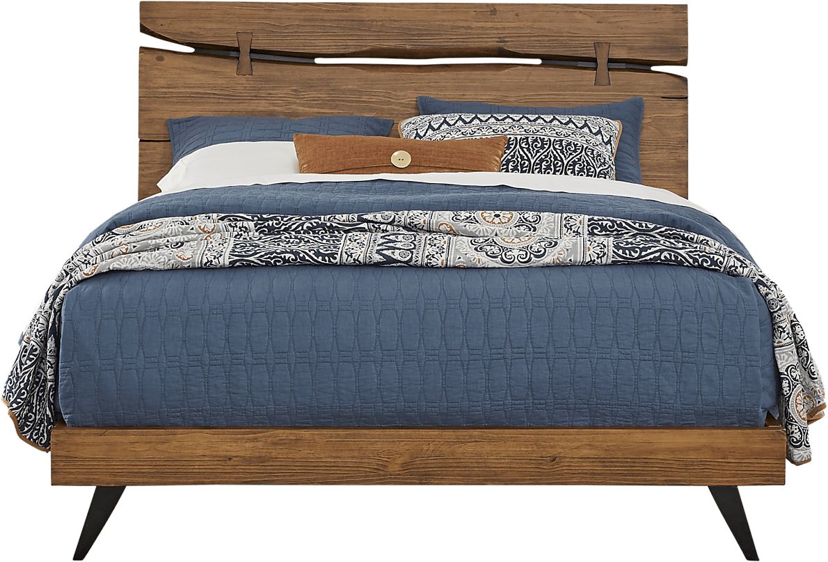 Dana Point Brown 6 Pc King Panel Bedroom