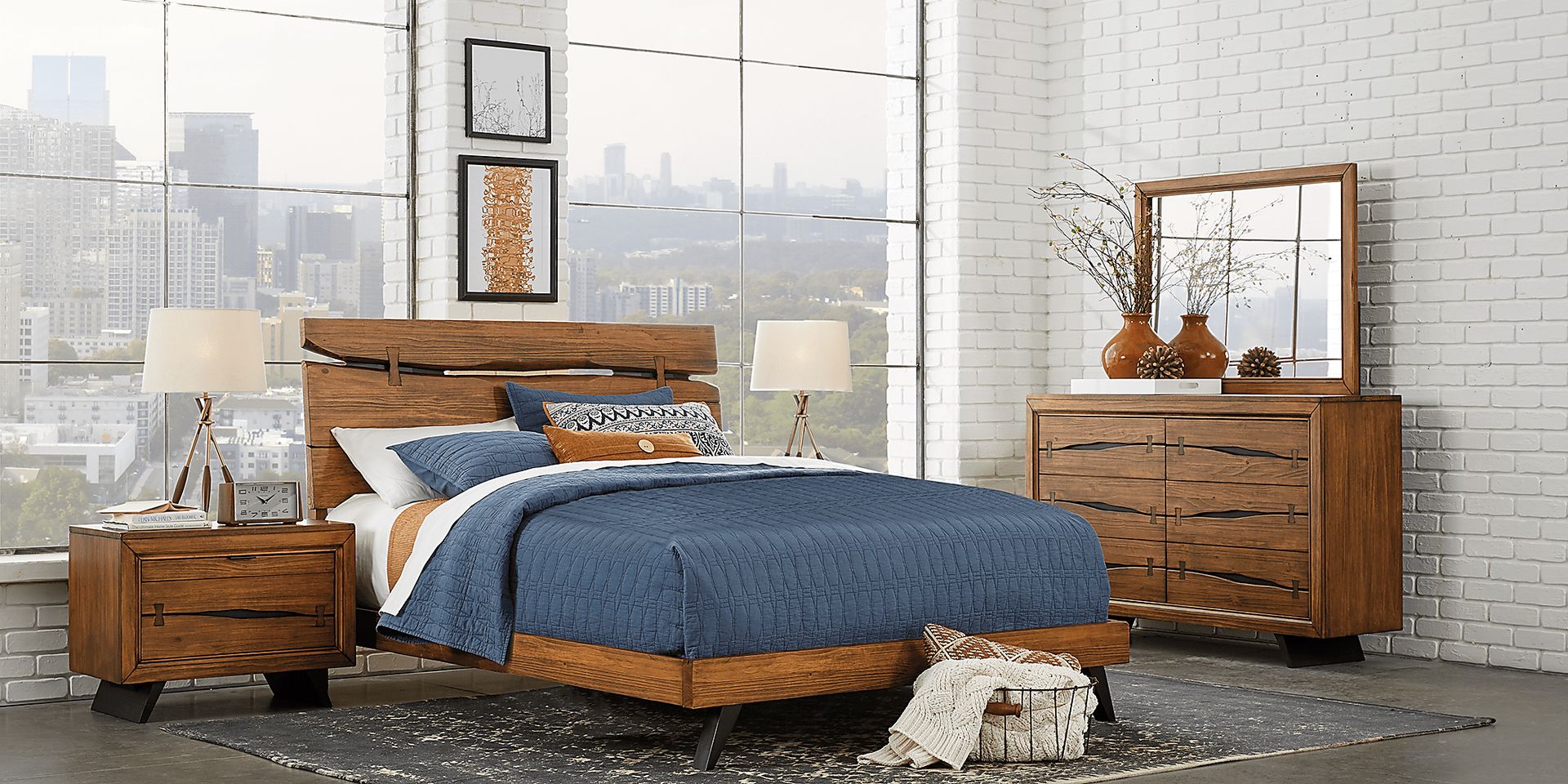 Dana Point Brown 5 Pc Queen Panel Bedroom - Image 2